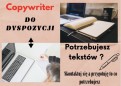 Copywriter do dyspozycji. Piszę teksty.