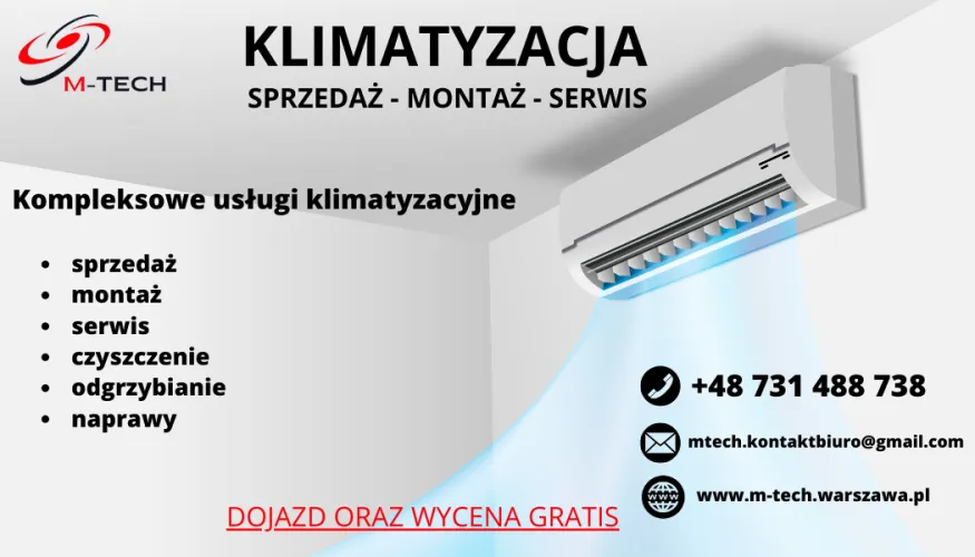 Klimatyzacja do domu, mieszkania, biura. Sprzedaż, montaż, serwis