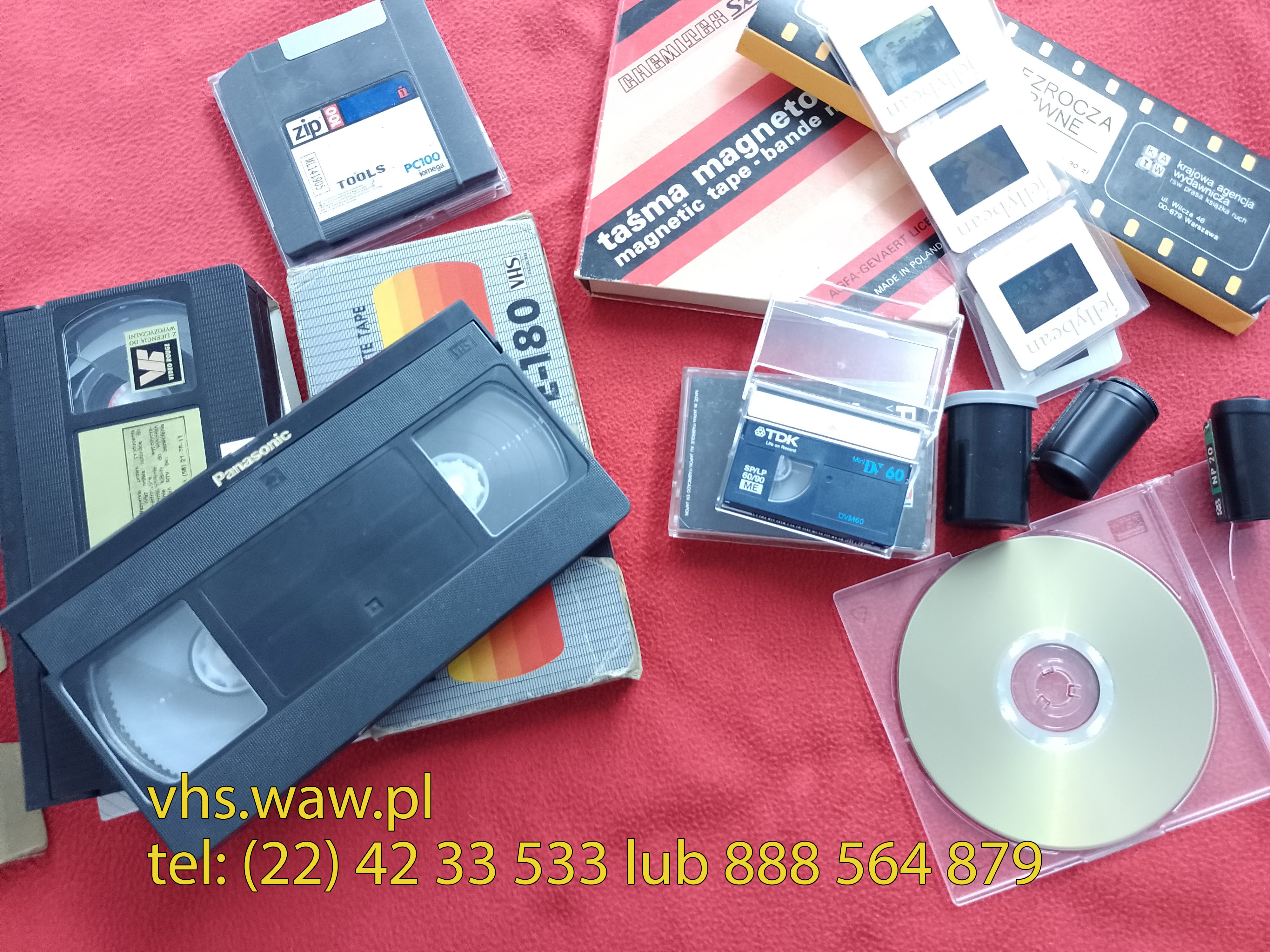Przegrywanie kaset wideo, audio, płyt CD/DVD, rewitalizacja fotografii