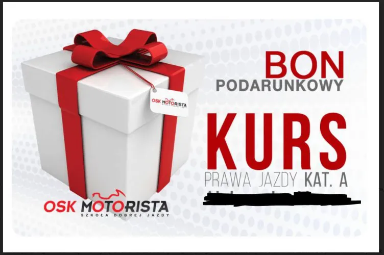 Voucher na prawo jazdy kat. A w OSK Motorista