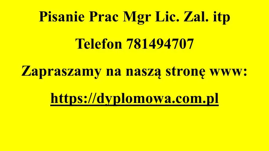 Pisanie Prac Mgr Lic. Zal. itp.