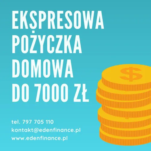 Szybka pożyczka domowa do 7000zł na dowolny cel - PRUSZKÓW