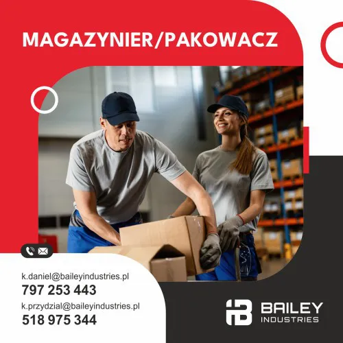 Praca od zaraz! Magazynier - Pakowacz