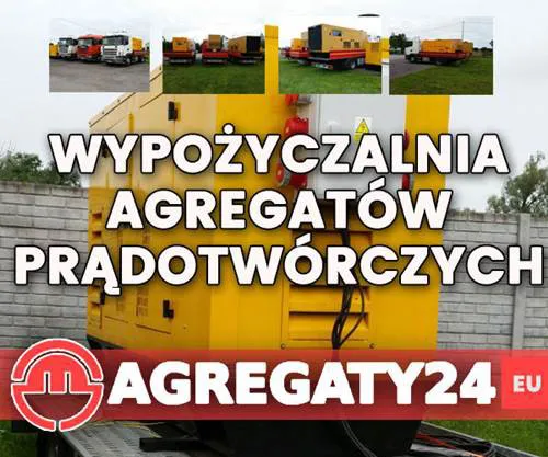 Wynajem, wypożyczalnia agregatów prądotwórczych (również usługi agregatami)