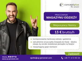 Pracownik magazynu odzieży  zatrudnienie od listopada do Świąt