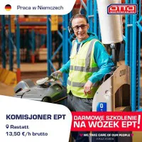 Komisjoner. 13,50€/h | Szkolenie na wózki + PREMIA - DE