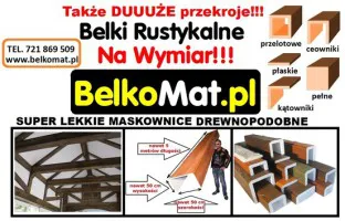 Maskownice Na Wymiar drewnopodobne belki styropianowe