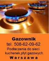 GAZOWNIK- instaluje kuchenki,płyty gazowe.