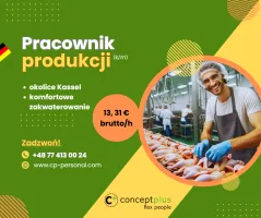 Pracownik produkcji (k/m) bez języka niemieckiego - okolice Kassel