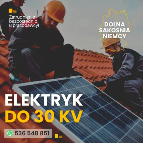 Elektryk ze znajomością niemieckiego i prawem jazdy- Dolna Sakosnia