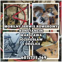 Mobilny serwis rowerowy Konstancin, Józefosław, Warszawa Wilanów