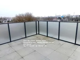 Folia matowa prywatyzująca na balkon Warszawa Ceramiczna, Płużnicka,