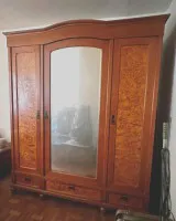 stara SZAFA trzydrzwiowa z lustrem i szufladami z lat 1925-1927
