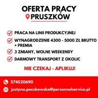 PRACA PRUSZKÓW - LINIA PRODUKCYJNA