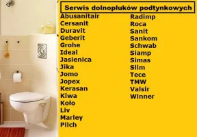 GEBERIT,wc serwis dolnopłuków podtynkowych na stelażu.