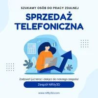 Poszukujemy osób do zespołu sprzedaży telefonicznej. Poszukujemy osób do zespołu sprzedaży telefonicznej.