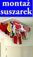 Monter suszarki sufitowej do suszenia prania. Monter suszarki sufitowej do suszenia prania.