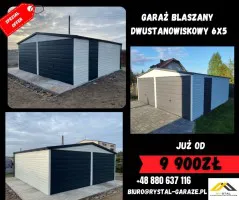 Garaż Blaszany 6x5 Ry-Stal PRODUCENT/Profil Brama Uchylna Garaż Blaszany 6x5 Ry-Stal PRODUCENT/Profil Brama Uchylna