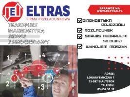 WYNAJEM MASZYN BUDOWLANYCH ROZŁADUNEK TRANSPORT CIĘŻAROWY ELTRAS BIAŁYSTOK WYNAJEM MASZYN BUDOWLANYCH ROZŁADUNEK TRANSPORT CIĘŻAROWY ELTRAS BIAŁYSTOK