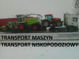 Transport Niskopodwoziowy Maszyn Rolniczych Budowlanych Ponadgabarytowy Transport Niskopodwoziowy Maszyn Rolniczych Budowlanych Ponadgabarytowy