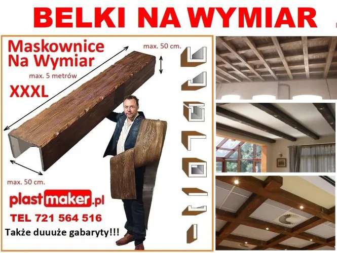 belki_rustykalne_sufitowe__Imitacja_drewna_na_wymiar__Maskownice_dekorcyjne_styropianowe__Dekor_Front_drewnopodobne_profile_plastmaker_ceiling1.webp