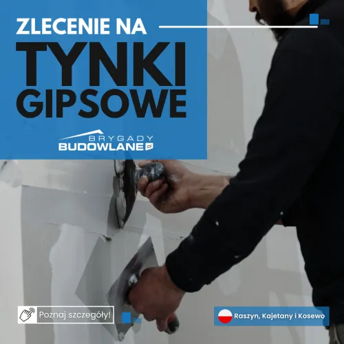 Tynki gipsowe wewnętrzne - Raszyn, Kajetany, Kosewko