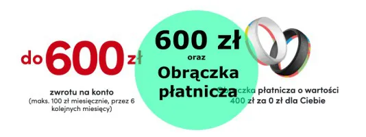Nawet 600 zł premii i obrączka płatnicza z kontem Pekao Nawet 600 zł premii i obrączka płatnicza z kontem Pekao