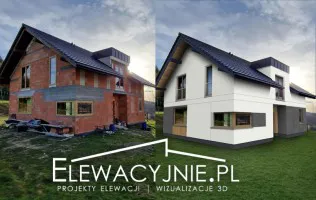 Wizualizacja elewacji szyty na miarę Wizualizacja elewacji szyty na miarę